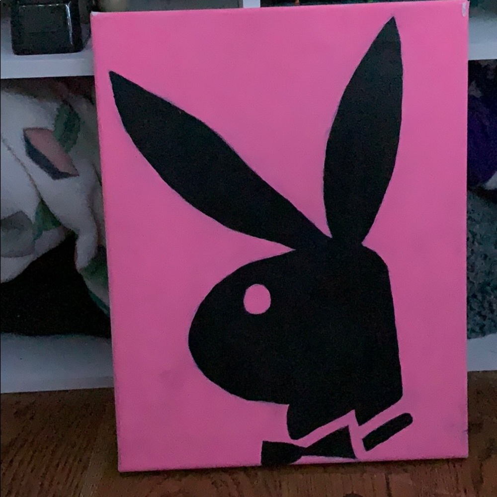 this is a playboy bunny canvas. good condition!!!
